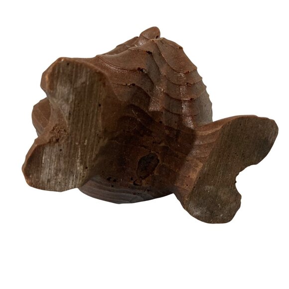 Vintage Midcentury Wood Look Googly Eyes Owl Figurine - Picture 6 of 7